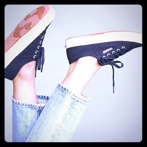 Superga Navy Sneakers